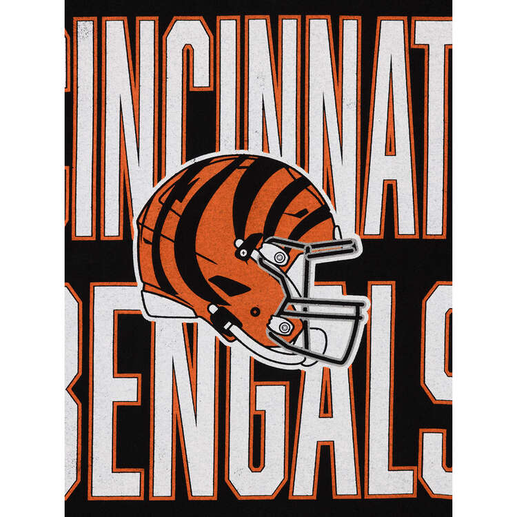 Majestic Cincinnati Bengals Vintage Stripe Tee, Black, rebel_hi-res