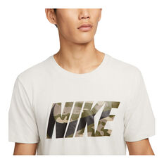 Nike Men's Dri-FIT Camo Graphic Training Tee, White, rebel_hi-res