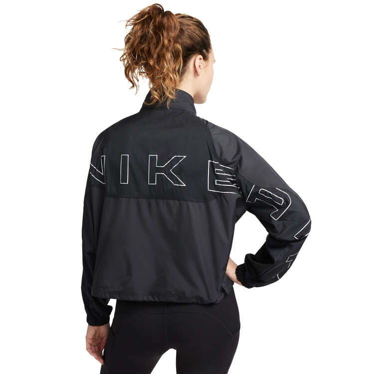 Nike Air Womens Running Jacket, Black, rebel_hi-res