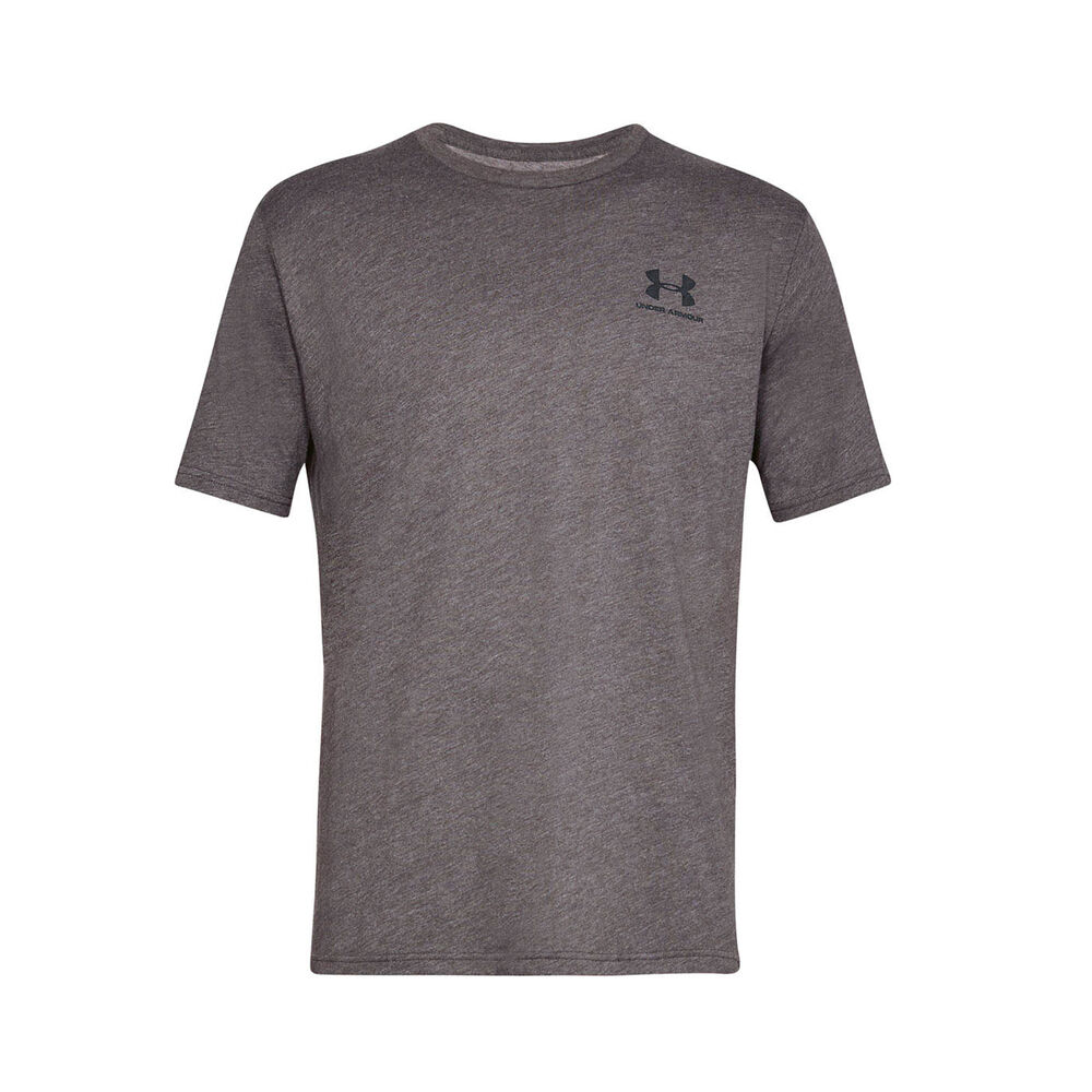 Under Armour Mens Sportstyle Left Chest Tee Charcoal 3XL | Rebel Sport