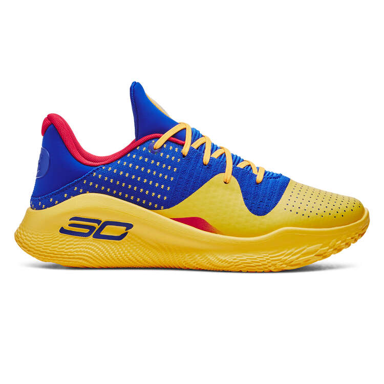 Under Armour Curry 4 Flotro ASG Curry Basketball Shoes, Blue/Gold, rebel_hi-res
