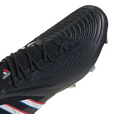 adidas Predator Edge .1 Football Boots, Black/White, rebel_hi-res