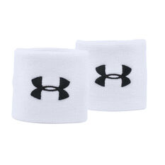 Under Armour 3in Performance Wristband White/Black OSFA, , rebel_hi-res