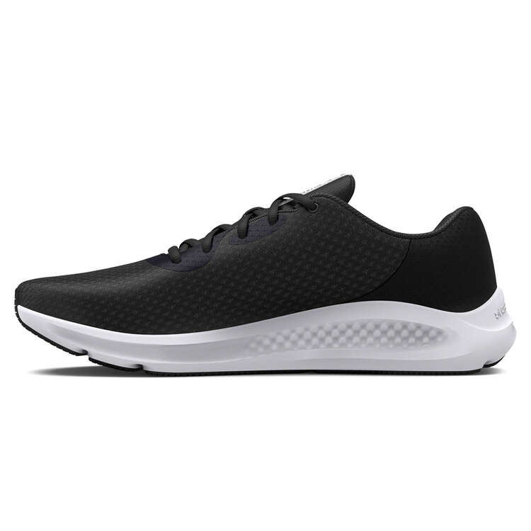 Under Armour Charged Pursuit 3 Mens Running Shoes Black/Silver US 8.5, Black/Silver, rebel_hi-res