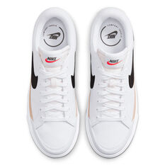 Nike Court Legacy Lift Womens Casual Shoes, White/Black, rebel_hi-res