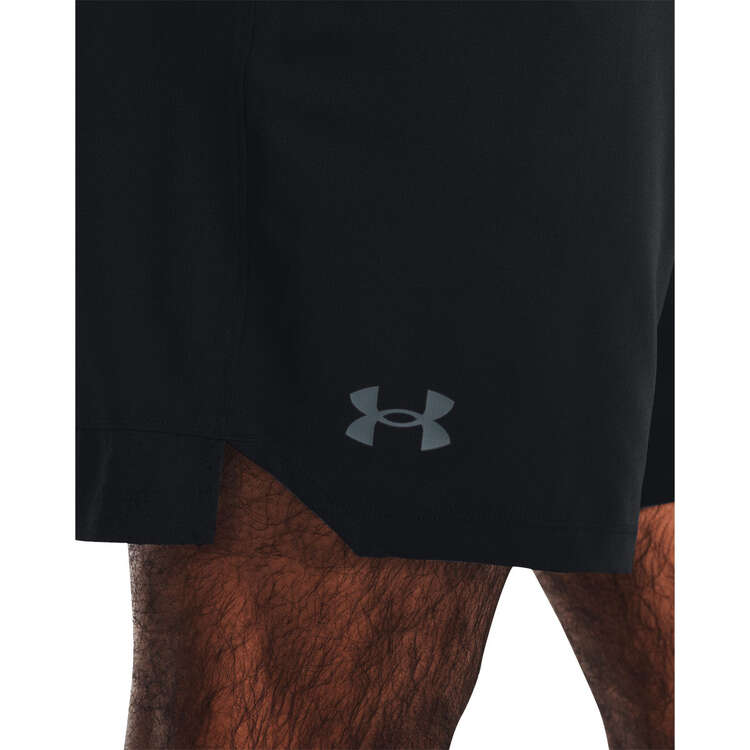 Under Armour Mens UA Vanish Woven 6-inch Shorts, Black, rebel_hi-res