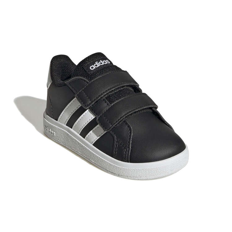 adidas Grand Court 2.0 Toddlers Shoes, Black/White, rebel_hi-res
