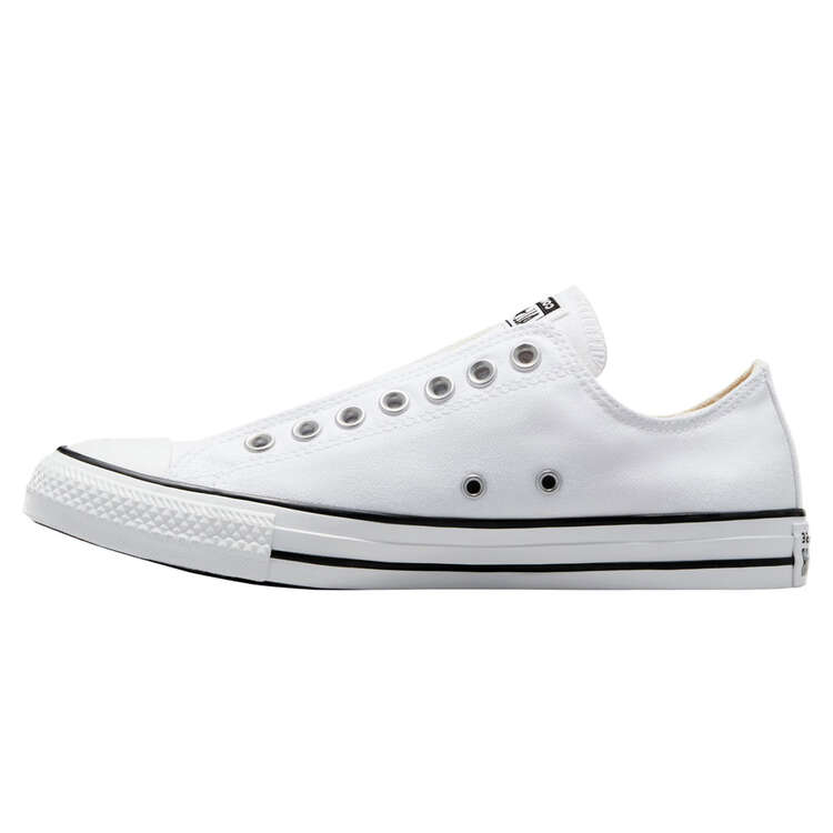 Converse Chuck Taylor All Star Slip On Low Womens Casual Shoes White/Black US 6, White/Black, rebel_hi-res