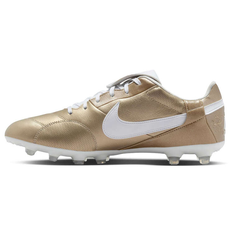 Nike Premier 3 Football Boots Gold/White US Mens 13 / Womens 14.5, Gold/White, rebel_hi-res
