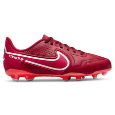 Nike Tiempo Legend 9 Club Kids Football Boots Red/Green US 1, Red/Green, rebel_hi-res
