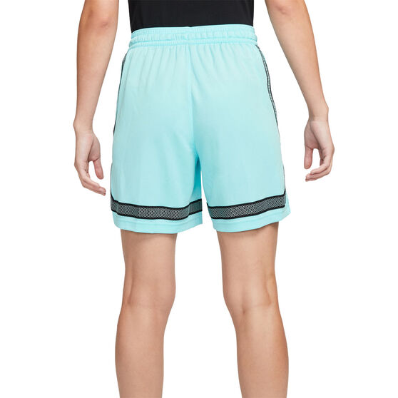 Nike Womens Fly Crossover Basketball Shorts, Green, rebel_hi-res