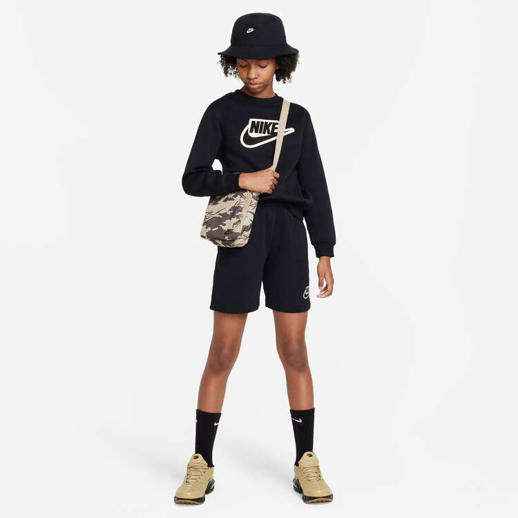 Nike Kids Sportswear Club Plus Crew Sweatshirt, Black, rebel_hi-res