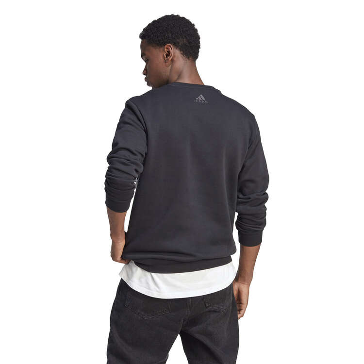 adidas Mens Essentials Fleece Big Logo Sweatshirt Black XS, Black, rebel_hi-res