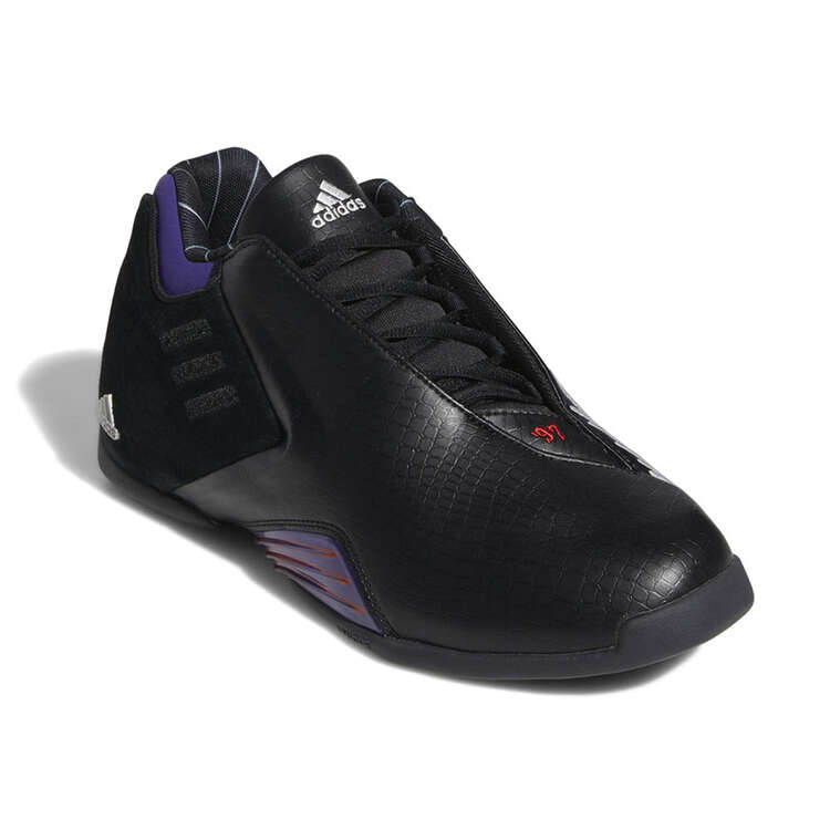 adidas TMAC 3 Restomod Basketball Shoes, Black/Purple, rebel_hi-res