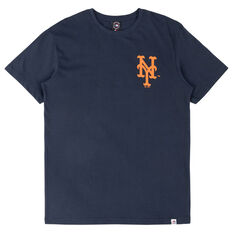Majestic New York Mets Mens Logo Tee Navy S, Navy, rebel_hi-res
