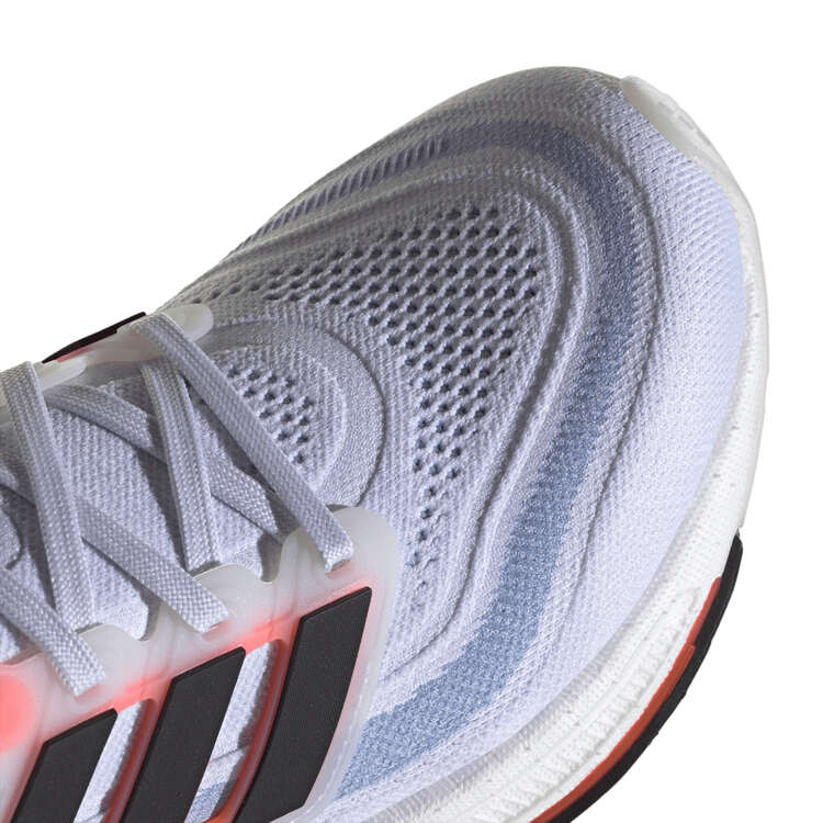 adidas Ultraboost Light Womens Running Shoes, White/Blue, rebel_hi-res