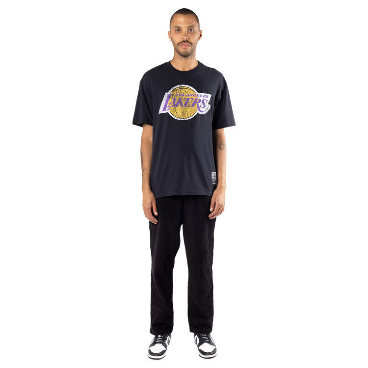 Los Angeles Lakers Mens Big Logo Tee, Black, rebel_hi-res