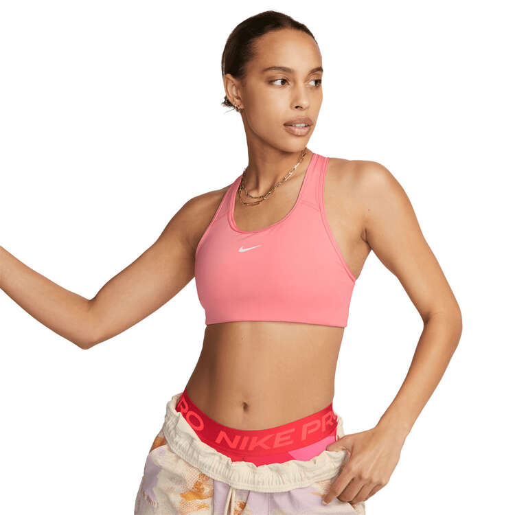 Nike Womens Swoosh Medium Support Sports Bra Pink XXL