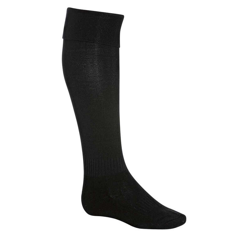 Burley Football Socks, Black, rebel_hi-res