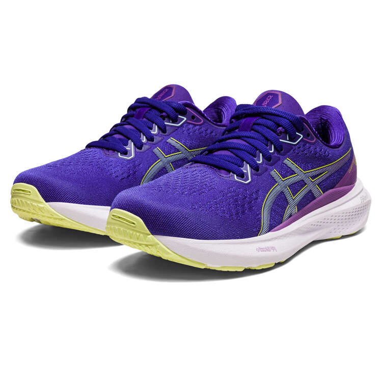 Asics GEL Kayano 30 GS Kids Running Shoes, Purple/Yellow, rebel_hi-res