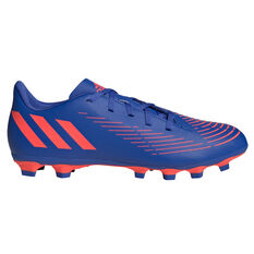 adidas Predator Edge .4 Football Boots Blue/Red US Mens 4 / Womens 5, Blue/Red, rebel_hi-res