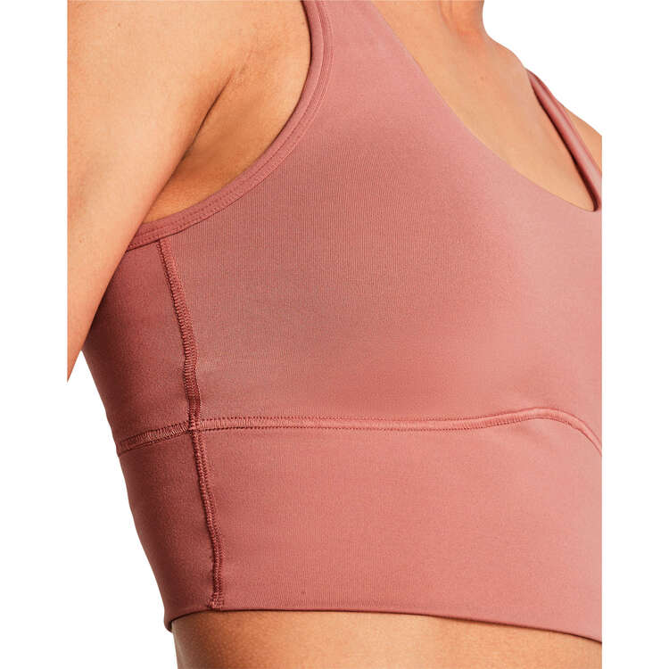 Under Armour Womens Meridian Fitted Crop Tank, Pink, rebel_hi-res