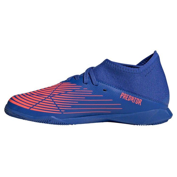 adidas Predator Edge .3 Kids Indoor Soccer Shoes Blue/Red US 1, Blue/Red, rebel_hi-res