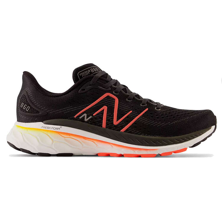 New Balance Fresh Foam X 860 v13 2E Mens Running Shoes, Black, rebel_hi-res