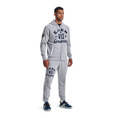 Under Armour Project Rock Mens Earn Greatness Track Pants, Grey, rebel_hi-res