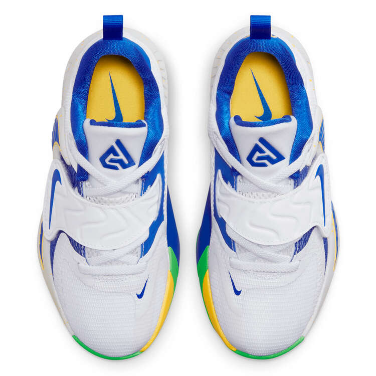 Nike Freak 4 PS Kids Basketball Shoes White/Blue US 13, White/Blue, rebel_hi-res