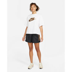 Nike Womens Sportswear Woven Shorts, Black, rebel_hi-res