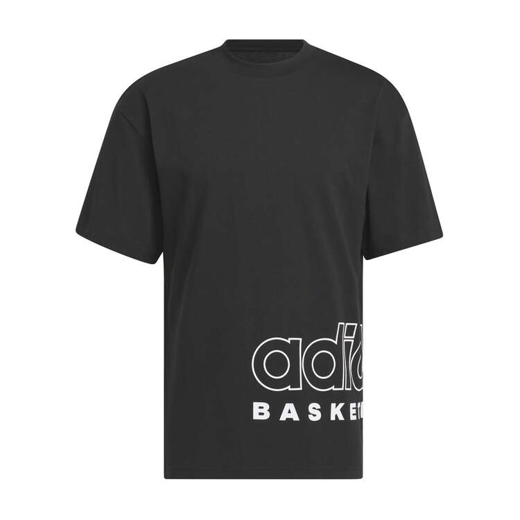 adidas Mens Select Basketball Tee, Black, rebel_hi-res