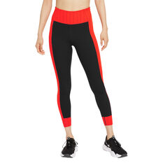 Nike One Womens Dri-FIT One Luxe Icon Clash Tights Black XS, Black, rebel_hi-res