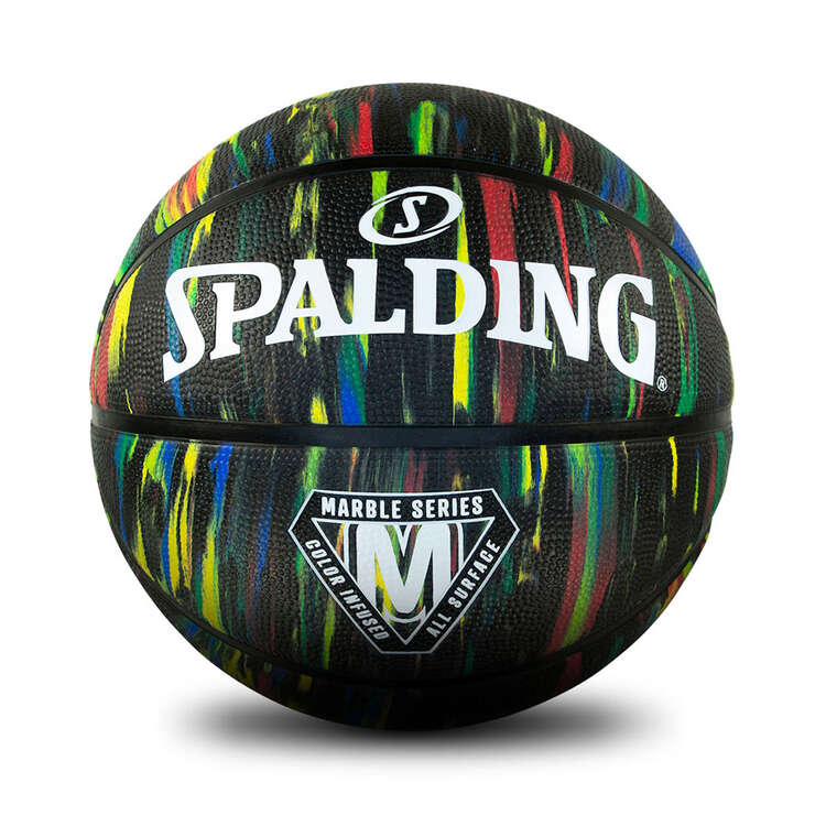 Spalding NBA Marble Basketball, Black / Multi, rebel_hi-res
