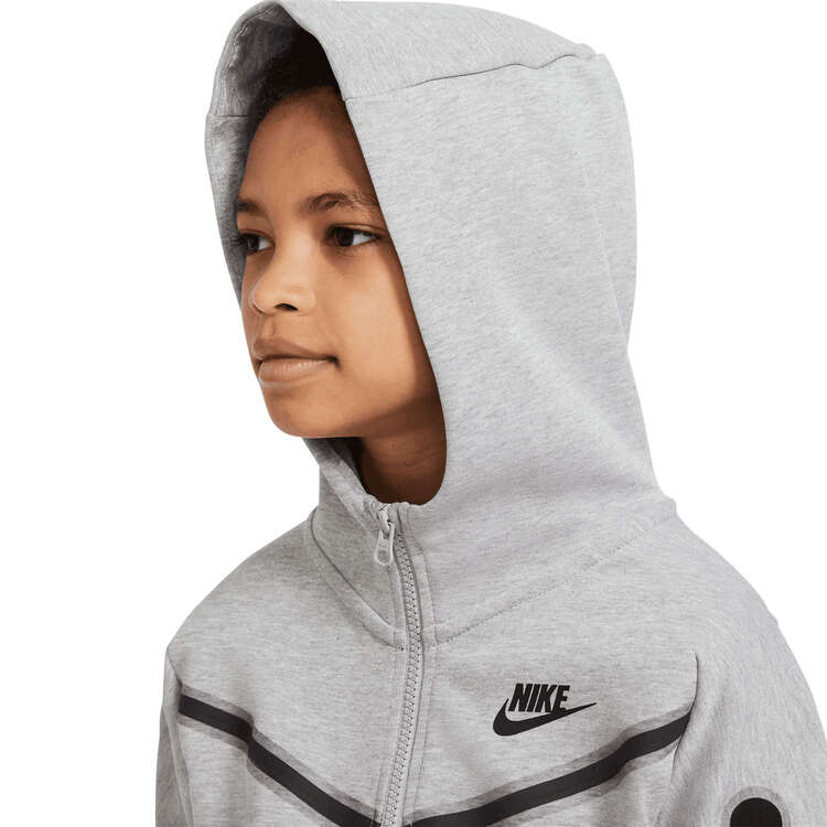 Nike Boys Sportswear Tech Fleece Full-Zip Hoodie Grey XS, Grey, rebel_hi-res