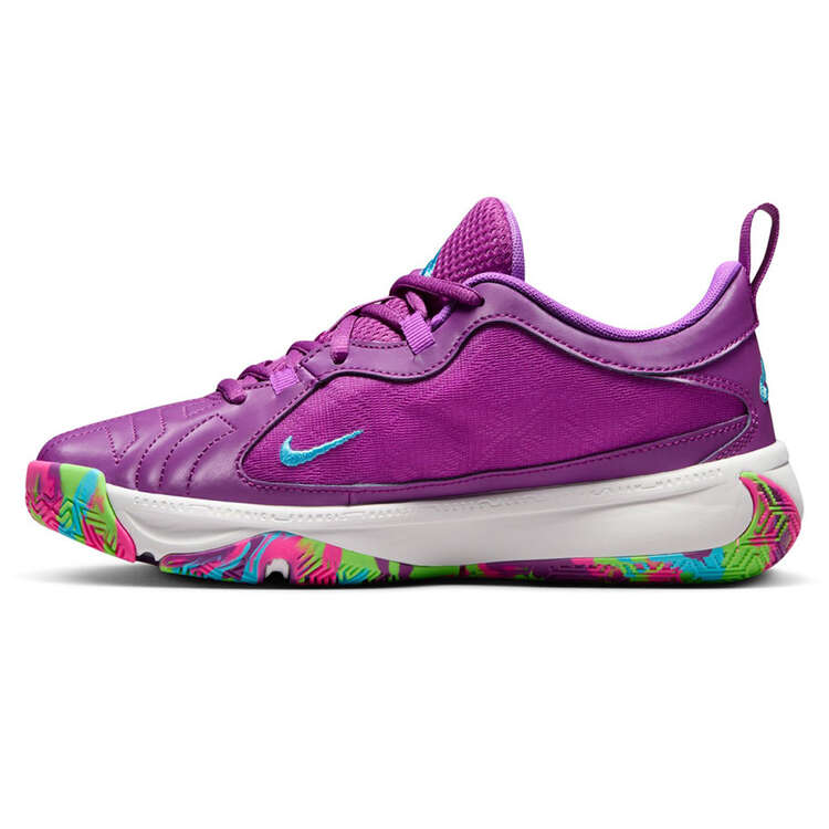 Nike Freak 5 GS Kids Basketball Shoes Purple/Blue US 4, Purple/Blue, rebel_hi-res