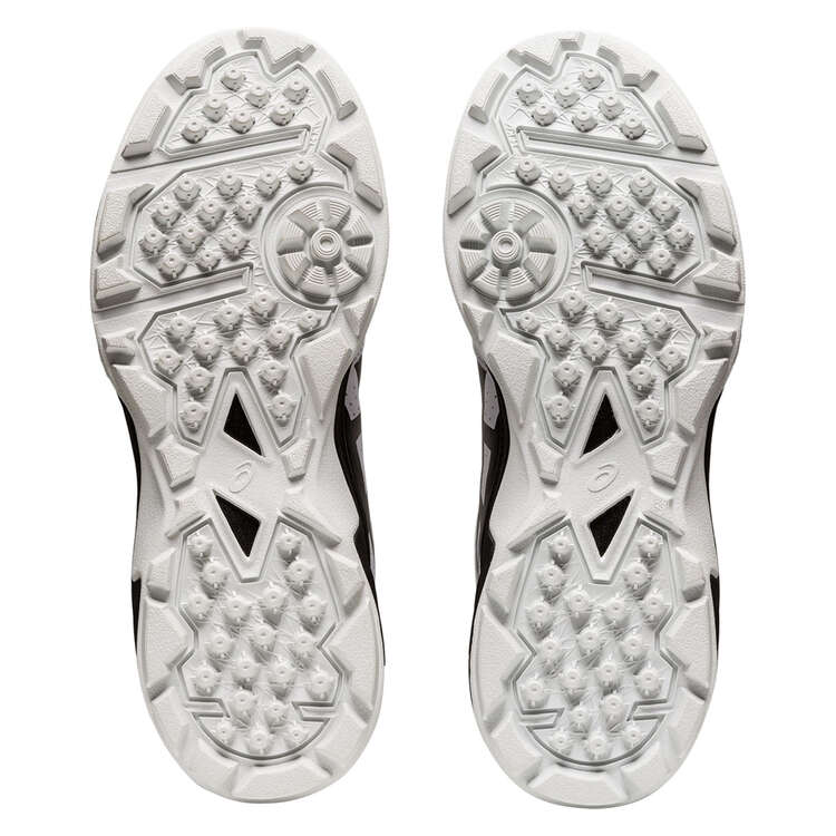 Asics GEL Peake Womens Rubber Cricket Shoes, White/Black, rebel_hi-res