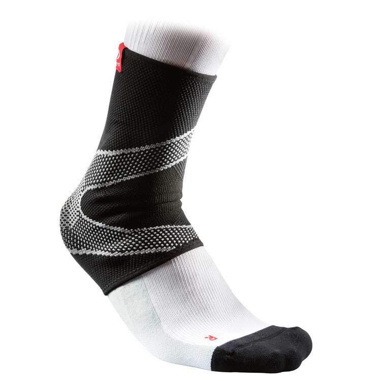 McDavid 4way Ankle Sleeve with Gel Black S, Black, rebel_hi-res