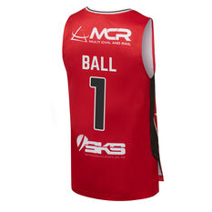 Illawarra Hawks LaMelo Ball City Edition 2019/20 Mens Jersey Red S, Red, rebel_hi-res