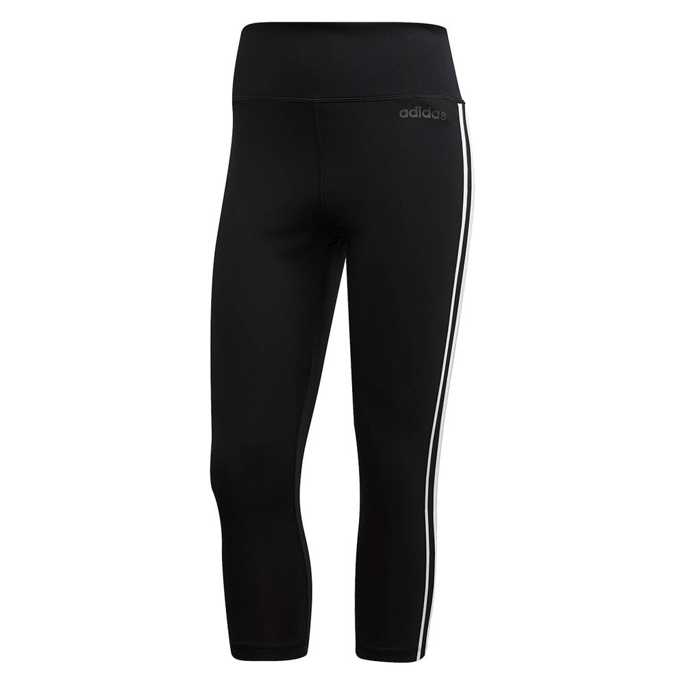 adidas Designed to Move Climalite 3 Stripes Tights Black XS | Rebel