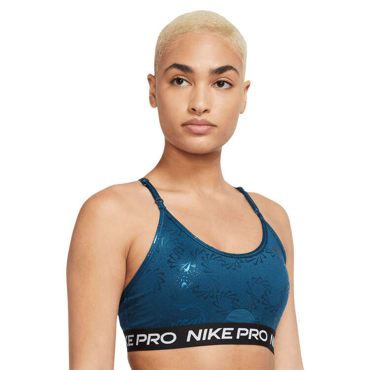 Nike Pro Training Sparkle leggings in blue