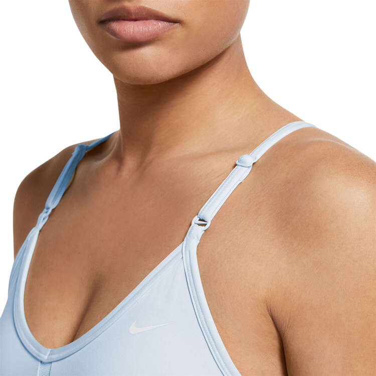Nike Womens Dri-FIT Indy Padded Sports Bra, Blue, rebel_hi-res
