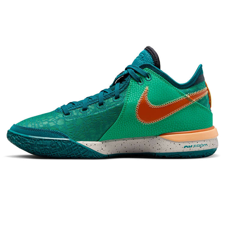 Nike LeBron NXXT Gen 'Geode Teal' Basketball Shoes, Teal/Orange, rebel_hi-res