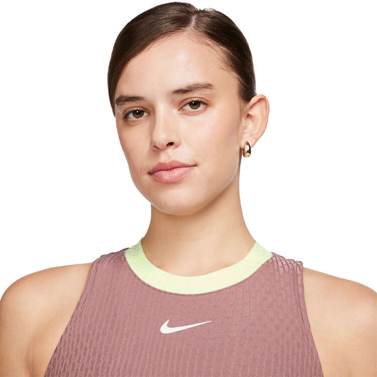 NikeCourt Womens Dri-FIT Slam Tennis Tank, Mauve, rebel_hi-res