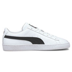 Puma Basket Classic XXI GS Mens Casual Shoes, White/Black, rebel_hi-res