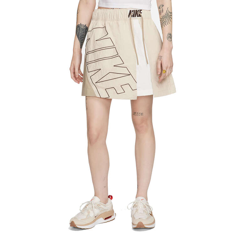 Nike Womens Sportswear Tracksuit Skirt, Beige, rebel_hi-res