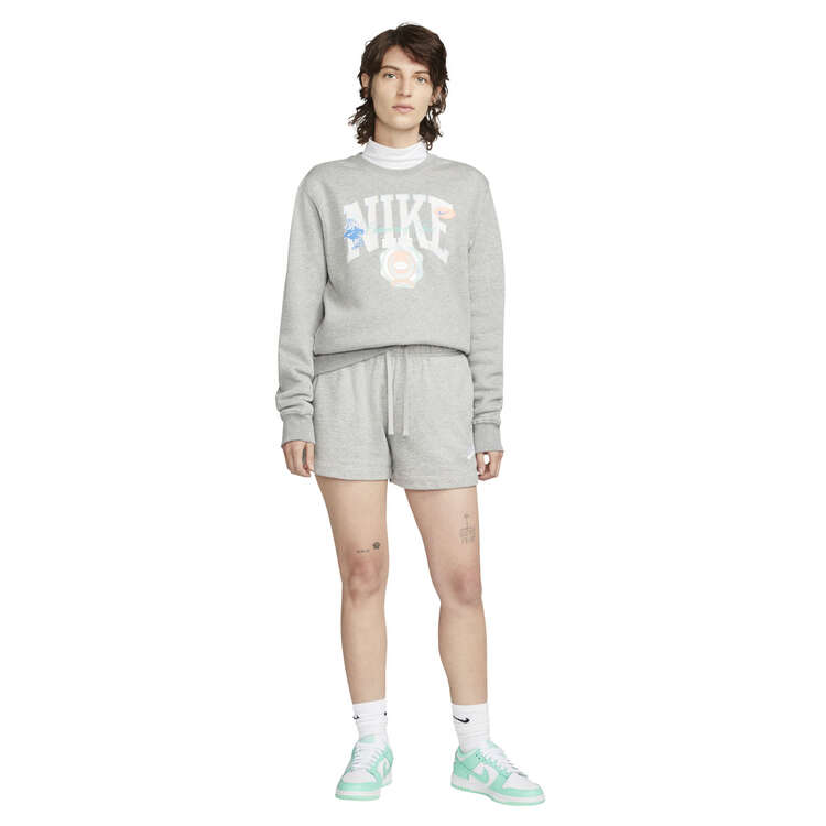 Nike Womens Sportswear Club Fleece Shorts, Grey, rebel_hi-res