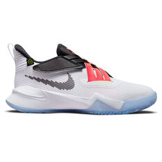 Nike Zoom Flight 2 Kids Basketball Shoes White US 4, White, rebel_hi-res