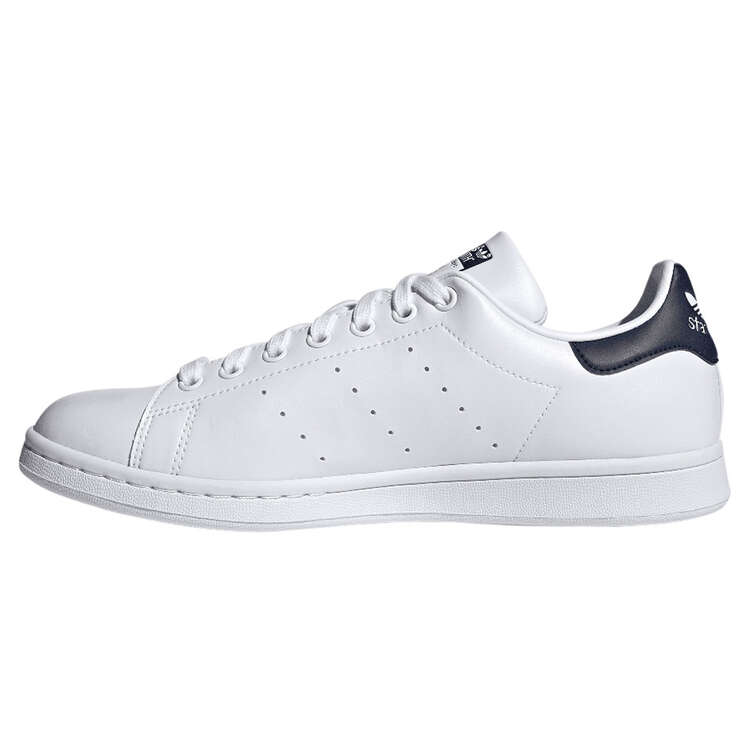 adidas Originals Stan Smith Casual Shoes, White/Navy, rebel_hi-res