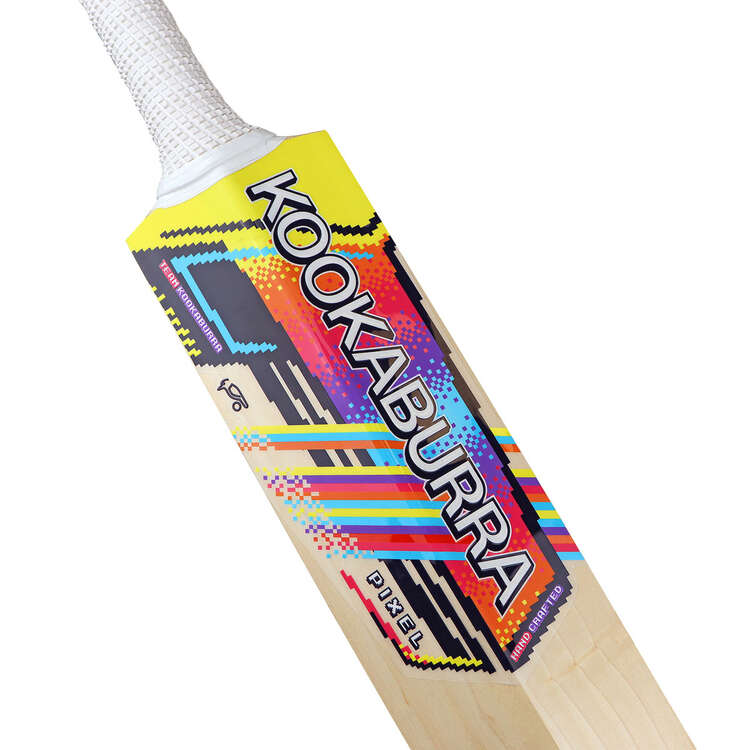 Kookaburra Pixel Tera Junior Cricket Bat, Tan/Yellow, rebel_hi-res